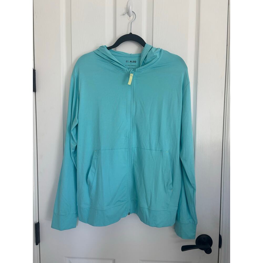 Algo Performance Teal XL 16/18 Kids Hoodie Zipper